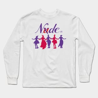 Silhouette of the dance of the group (G)idle in the nxde era Long Sleeve T-Shirt